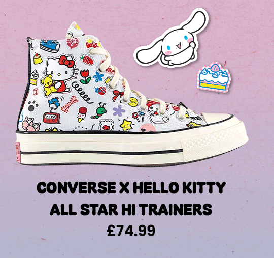 Converse Converse x Hello Kitty All Star Hi 70s Trainers  Hello Kitty White Pink Green
