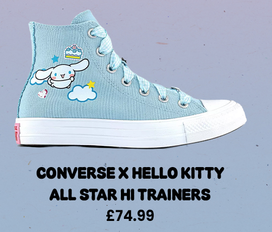 Converse Converse x Hello Kitty All Star Hi Trainers  Hello Kitty Baby Blue White Pink