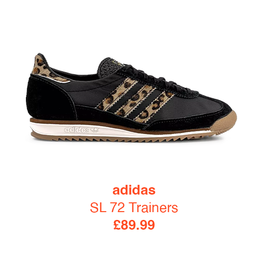 adidas SL 72 Trainers Leopard Preloved Brown Black Gum