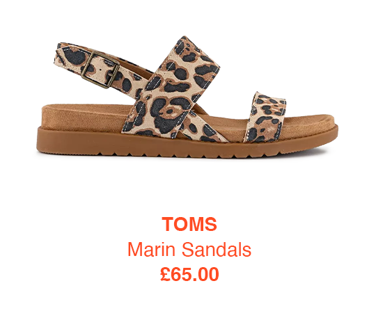 TOMS Marin Sandals Leopard Suede