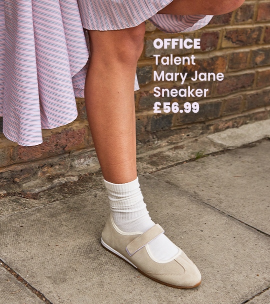 OFFICE Talent Mary Jane Ballerina Sneakers Taupe Suede