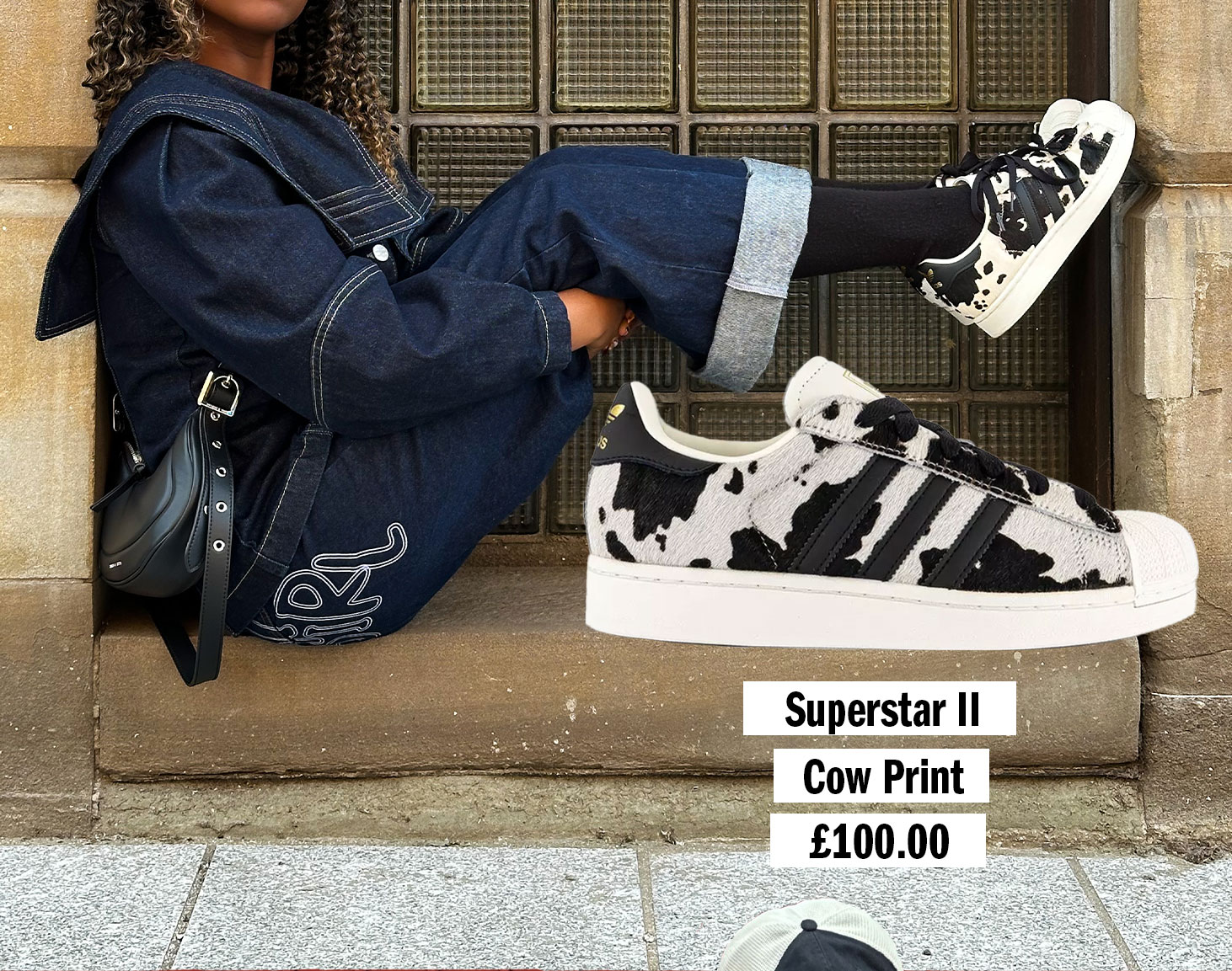 adidas Superstar II Trainers Cow Print
