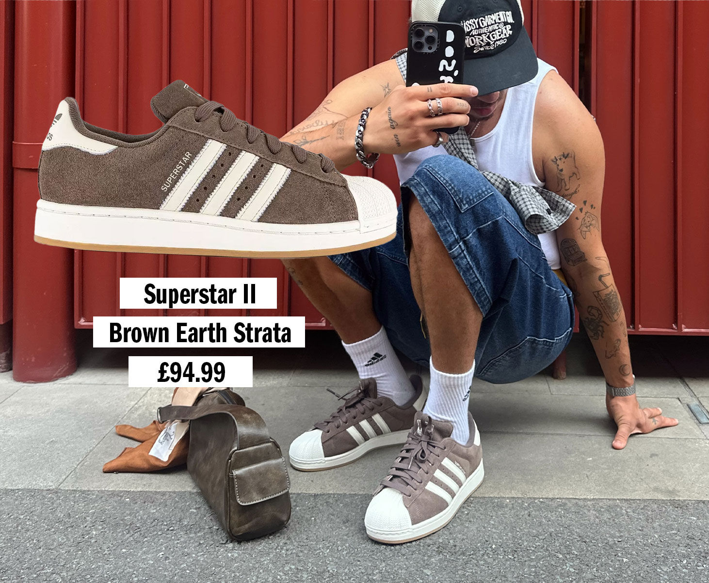 adidas Superstar II Trainers Brown Earth Strata