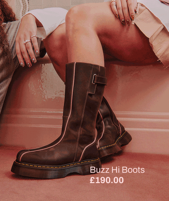 Dr. Martens Buzz Hi Boots  Dark Brown Wyoming