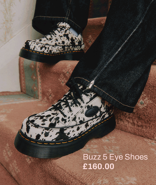 Dr. Martens Buzz 5 Eye Shoes  Animal Hair On