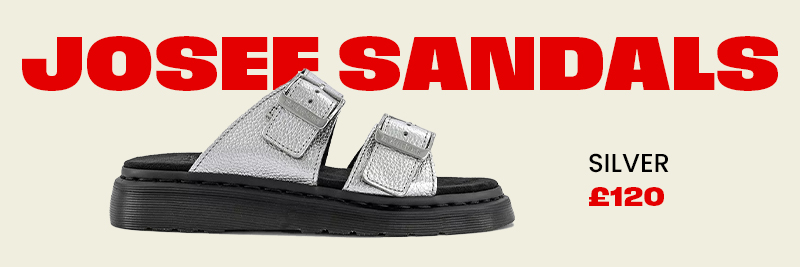 Dr. Martens Josef Sandals Silver