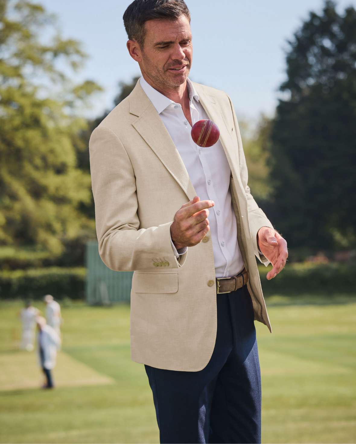 Jimmy Anderson in a blazer