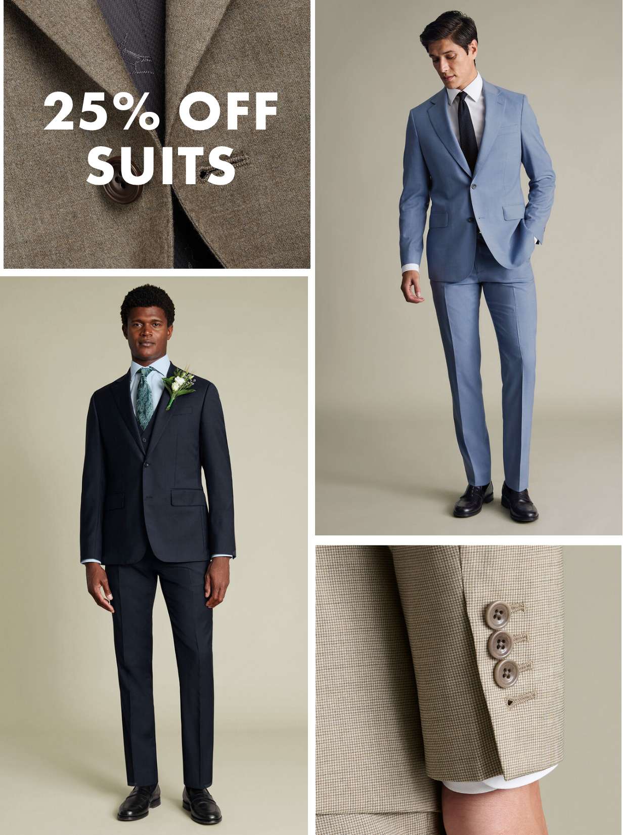 25% OFF SUITS