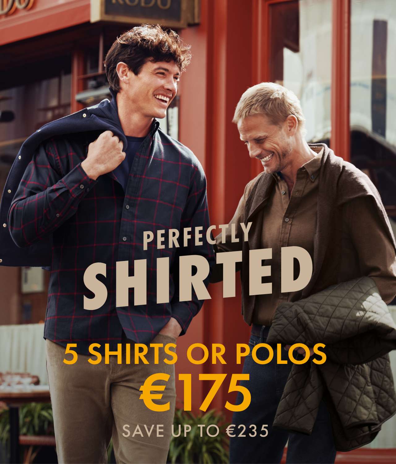 Ends tonight - 5 shirts for €175