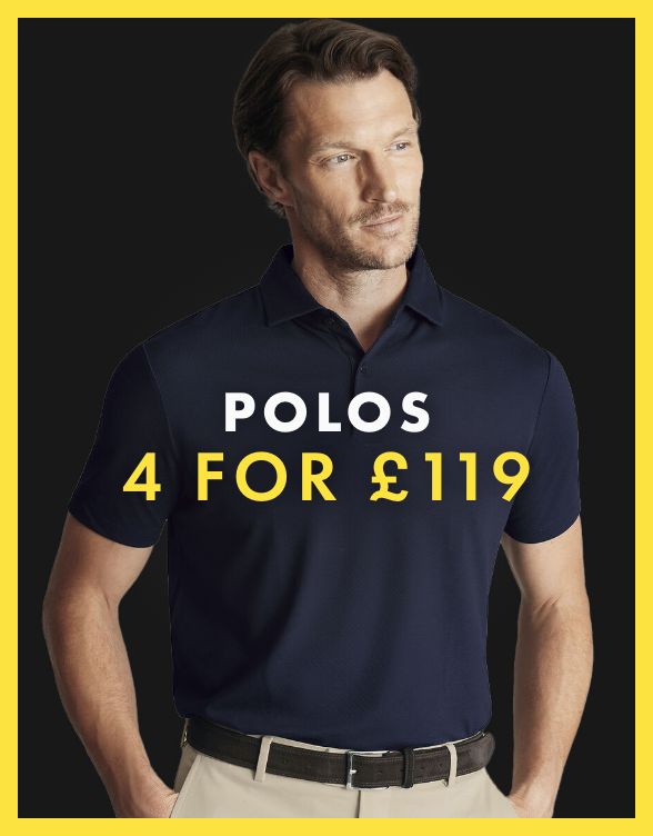 POLOS - 4 FOR £119