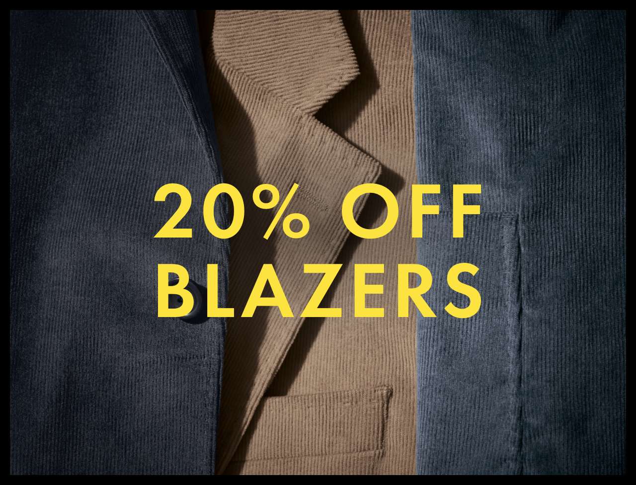 20% OFF BLAZERS