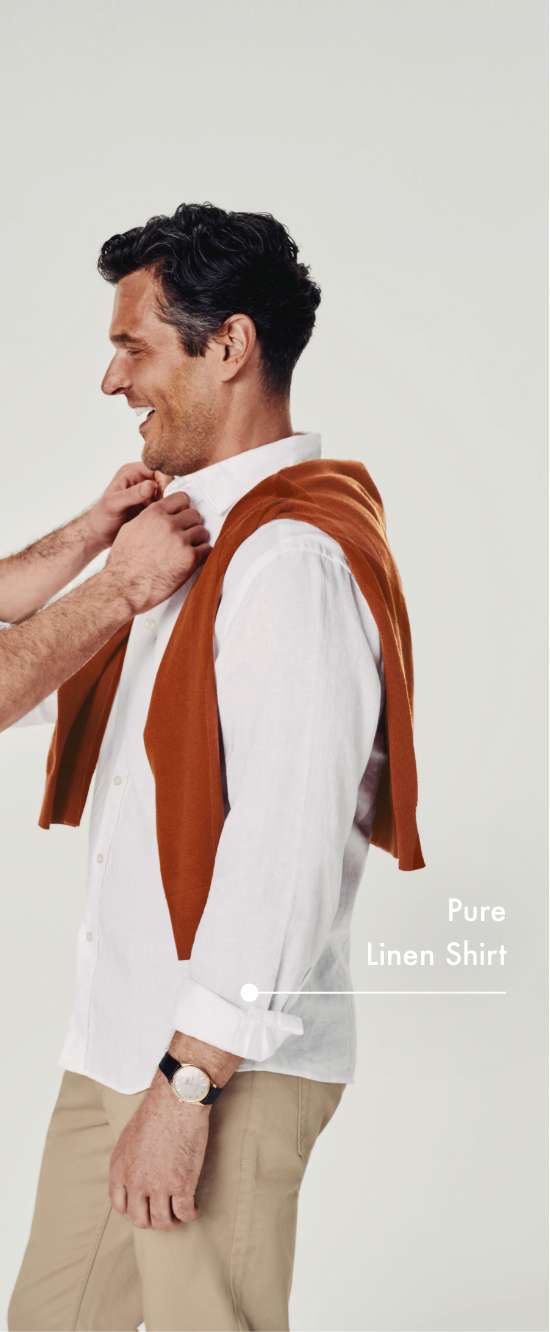 Pure Linen Shirt - White