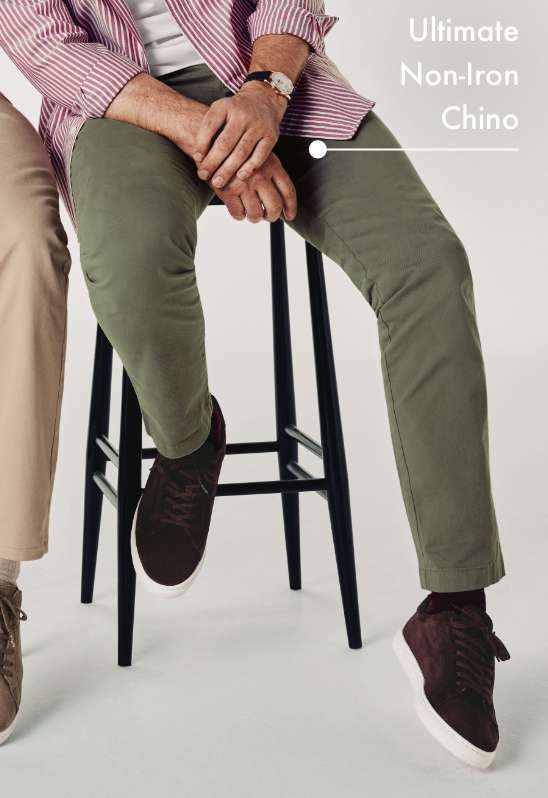 Ultimate Non-Iron Chinos - Sage Green