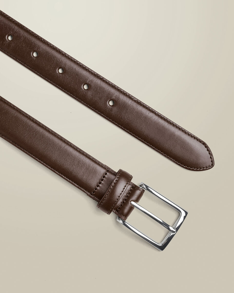 Leather Formal Belt - Chocolate