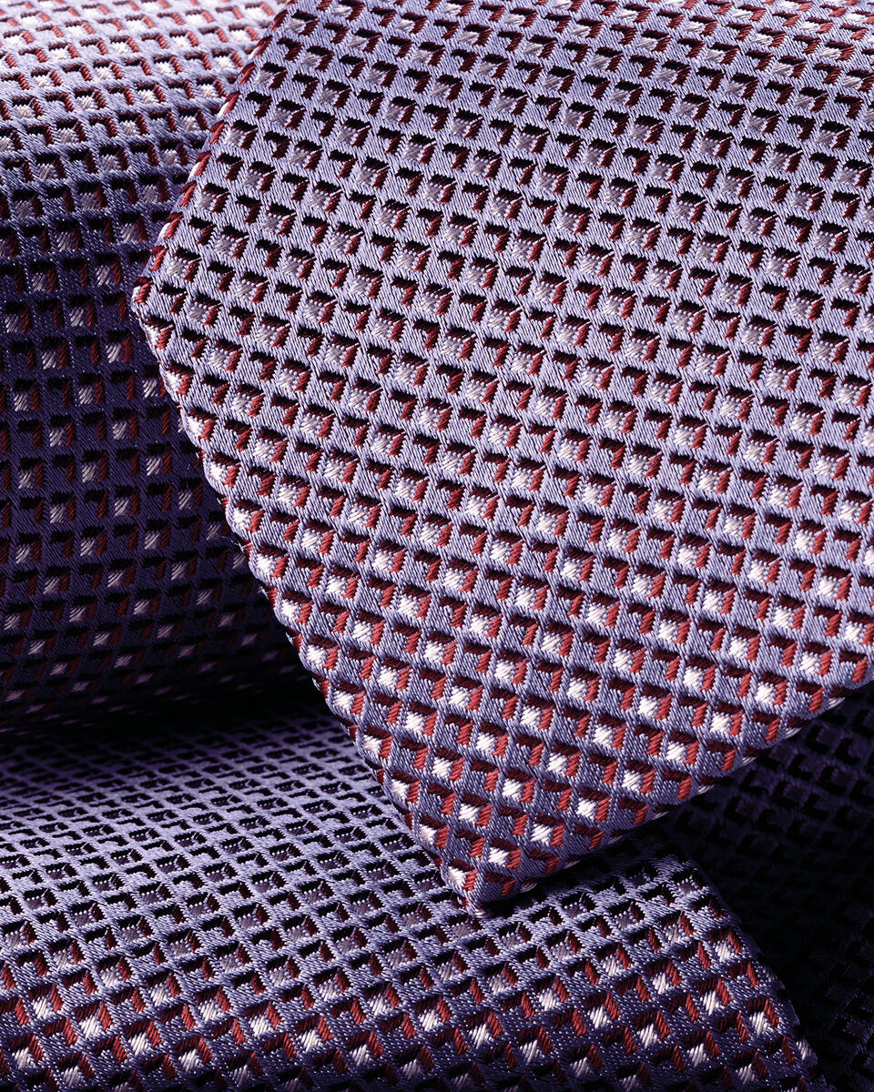 Silk Tie – Lilac & Pink