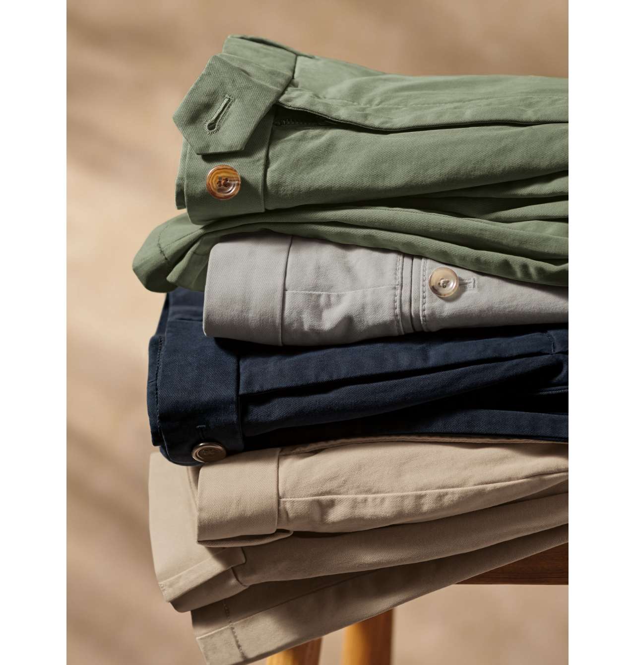 Washed Chinos - Navy