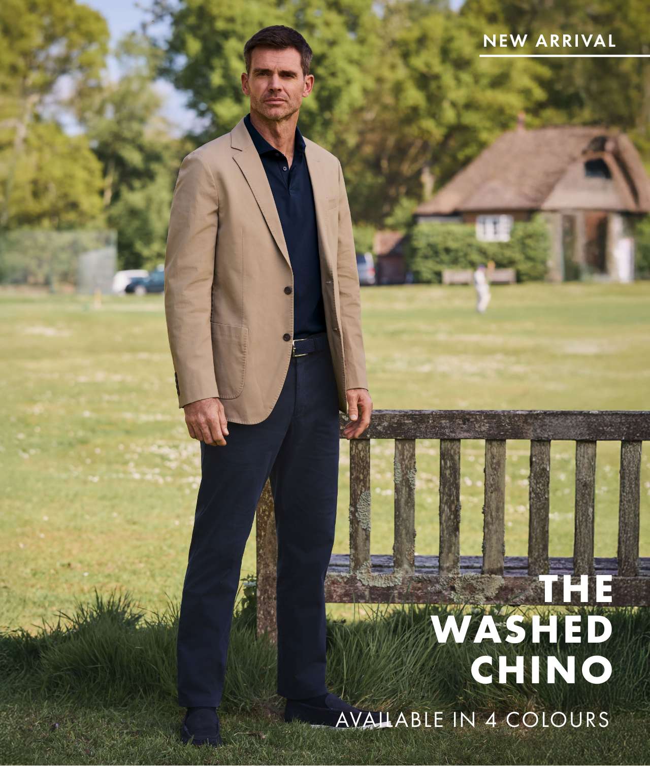 Washed Chinos - Navy