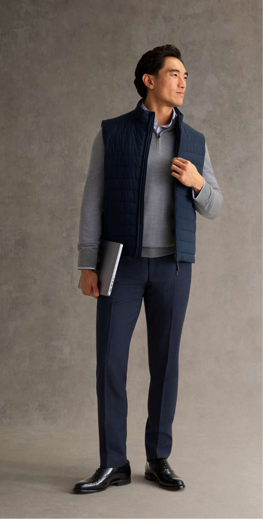 Leichte Steppweste - Marineblau