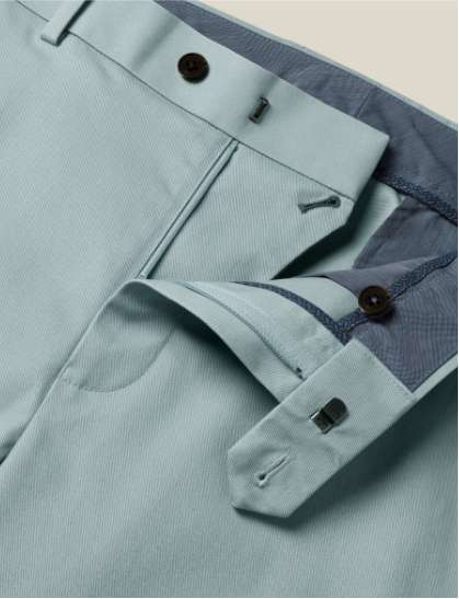 Ultimative bügelfreie Chino - Aquamarin