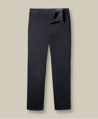 Dark navy twill slim fit 5 pocket jeans