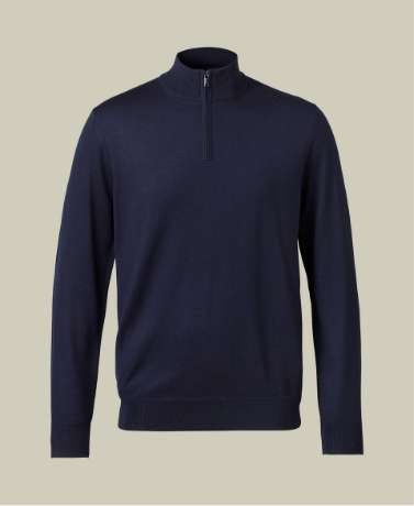 Pure Merino Half Zip Jumper