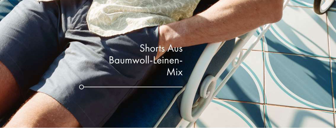 Shorts aus Baumwoll-Leinen-Mix