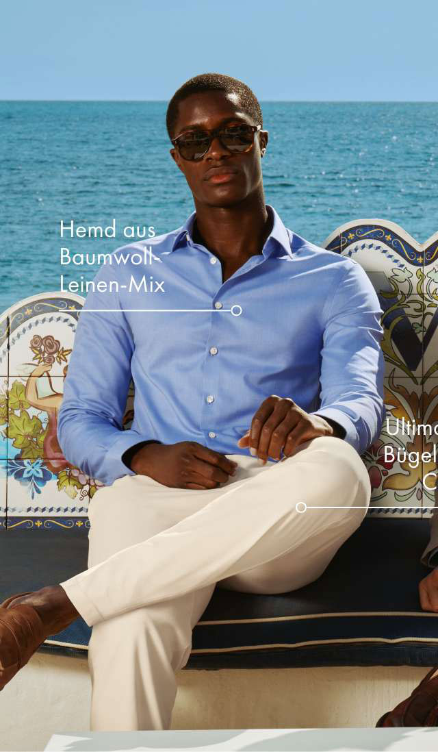 Hemd aus Baumwoll-Leinen-Mix
