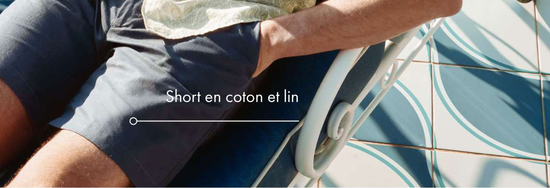 Short en coton et lin