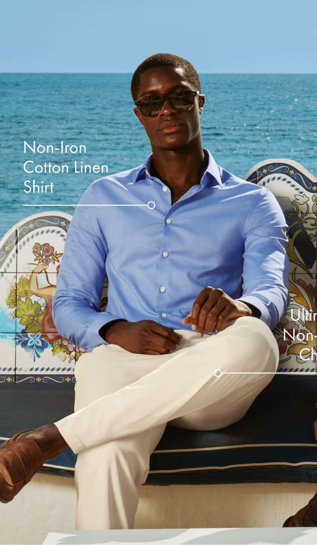 Non-Iron Cotton Linen Shirt