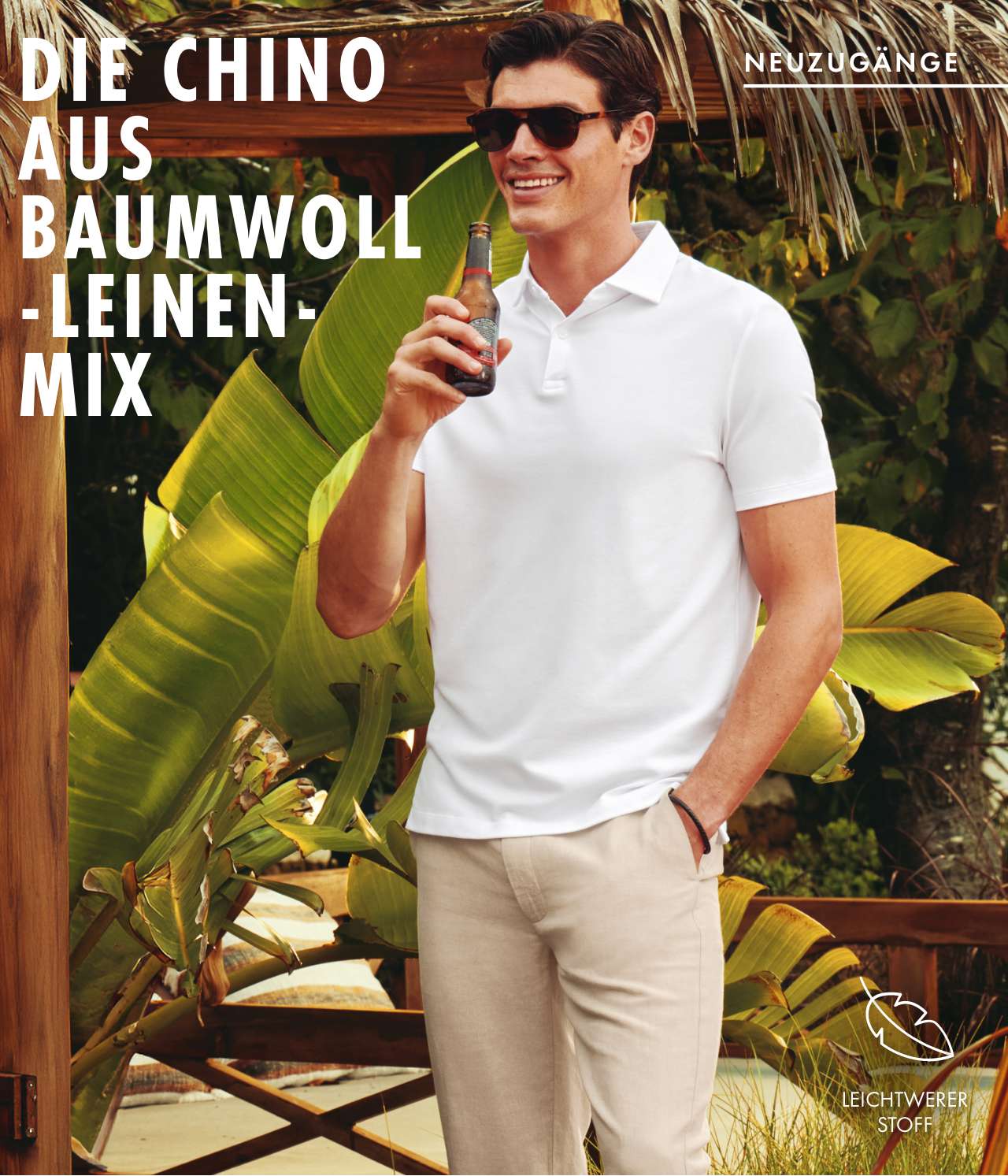 DIE CHINO AUS BAUMWOLL-LEINEN-MIX 