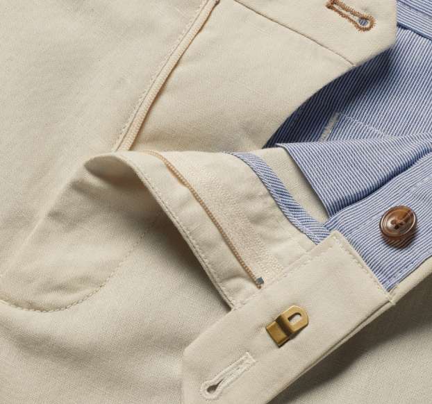 Cotton Linen Shorts - Stone