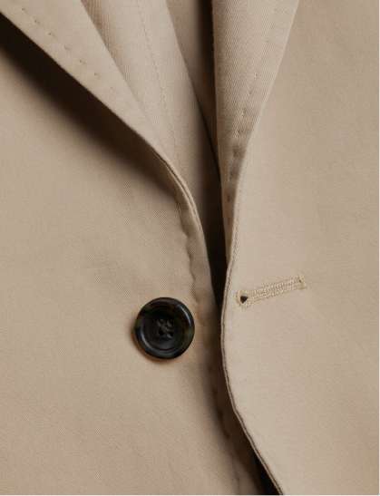 Cotton Stretch Jacket - Taupe