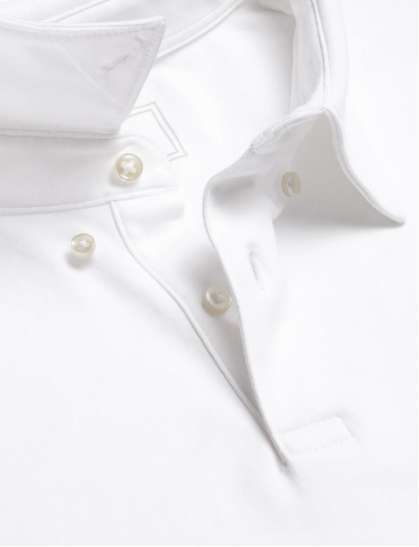 Smart Cotton Polo - White