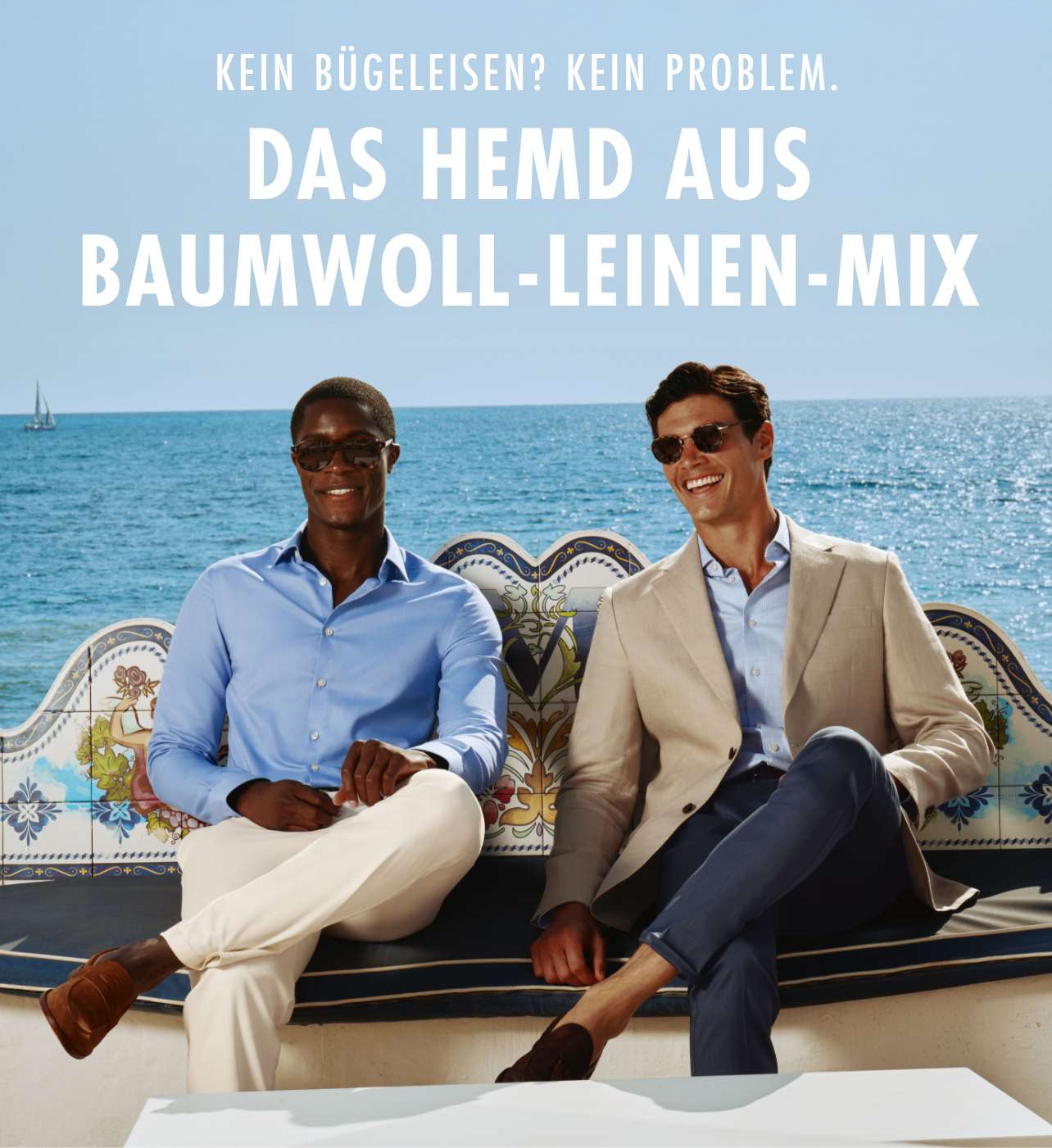 Doppelt gut Hemden aus Baumwoll-Leinen-Mix