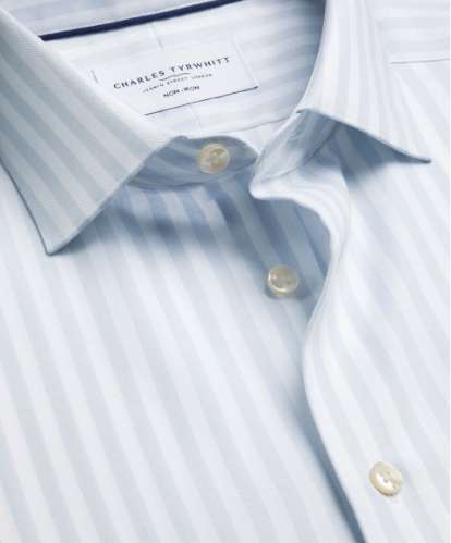 Chemise en coton et lin sans repassage