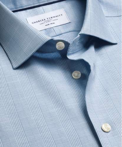 Chemise en coton et lin sans repassage