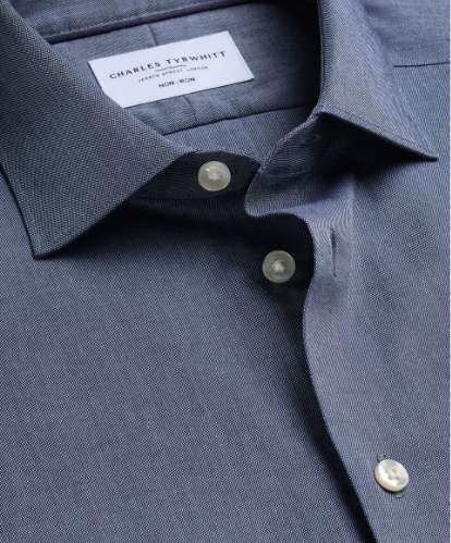 Chemise en coton et lin sans repassage