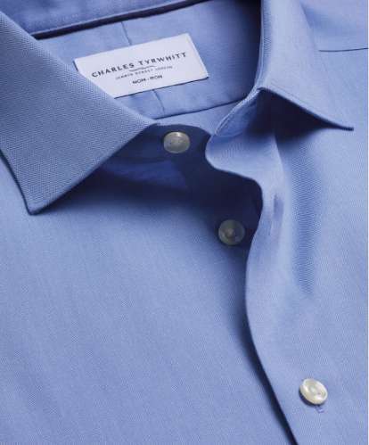 Chemise en coton et lin sans repassage