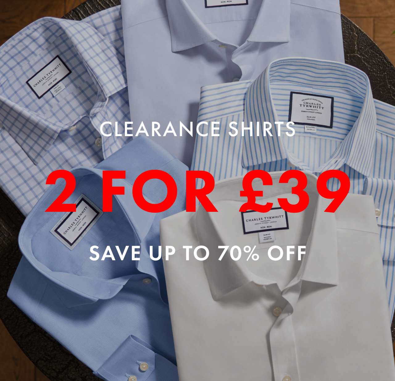 2 Shirts for £39 - Today Only!