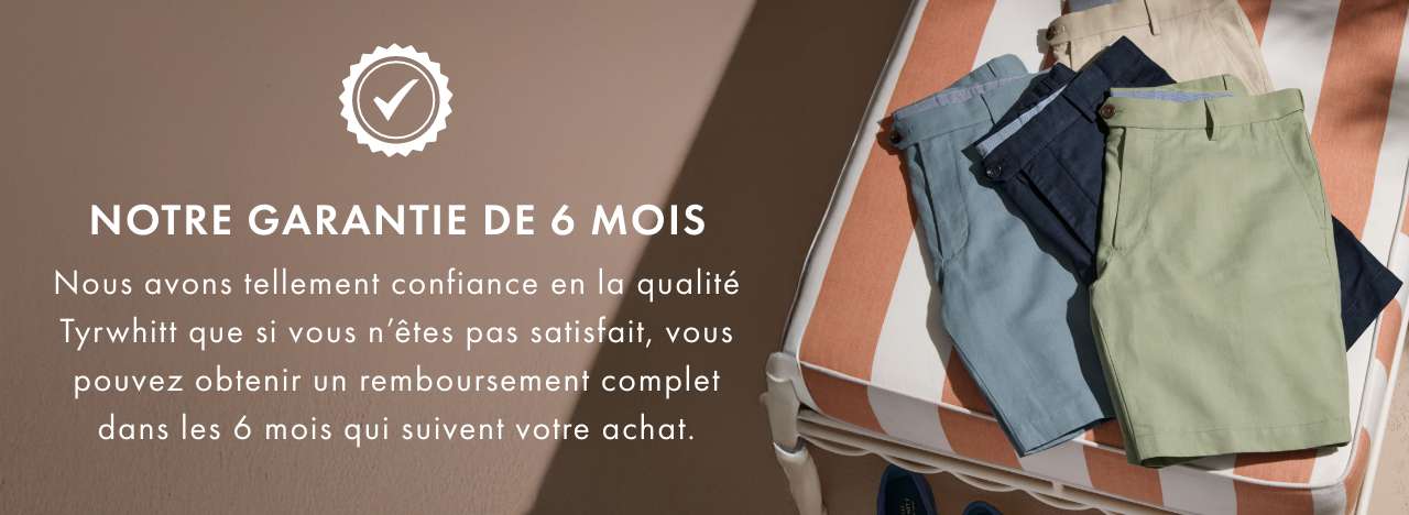 NOTRE GARANTIE DE 6 MOIS