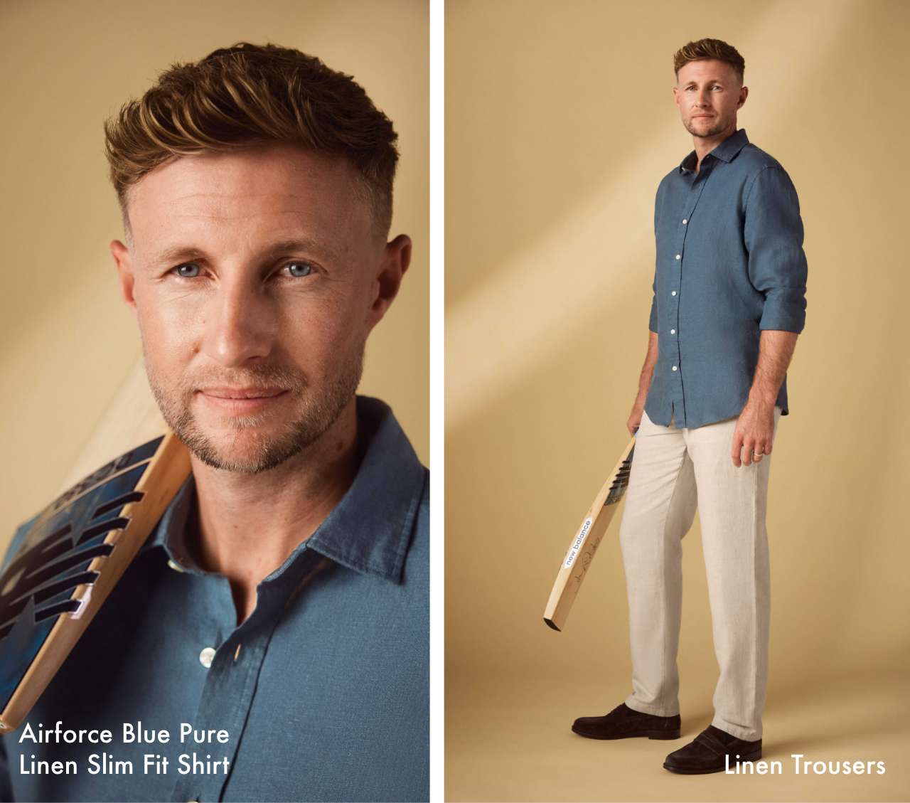 Airforce Blue Pure Linen Shirt