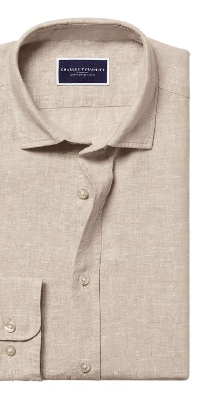 Pure Linen Shirt - Oatmeal
