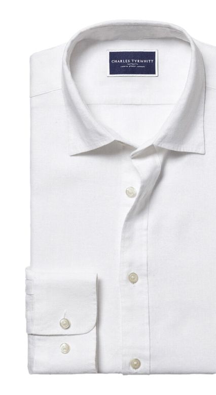 Pure Linen Shirt - White