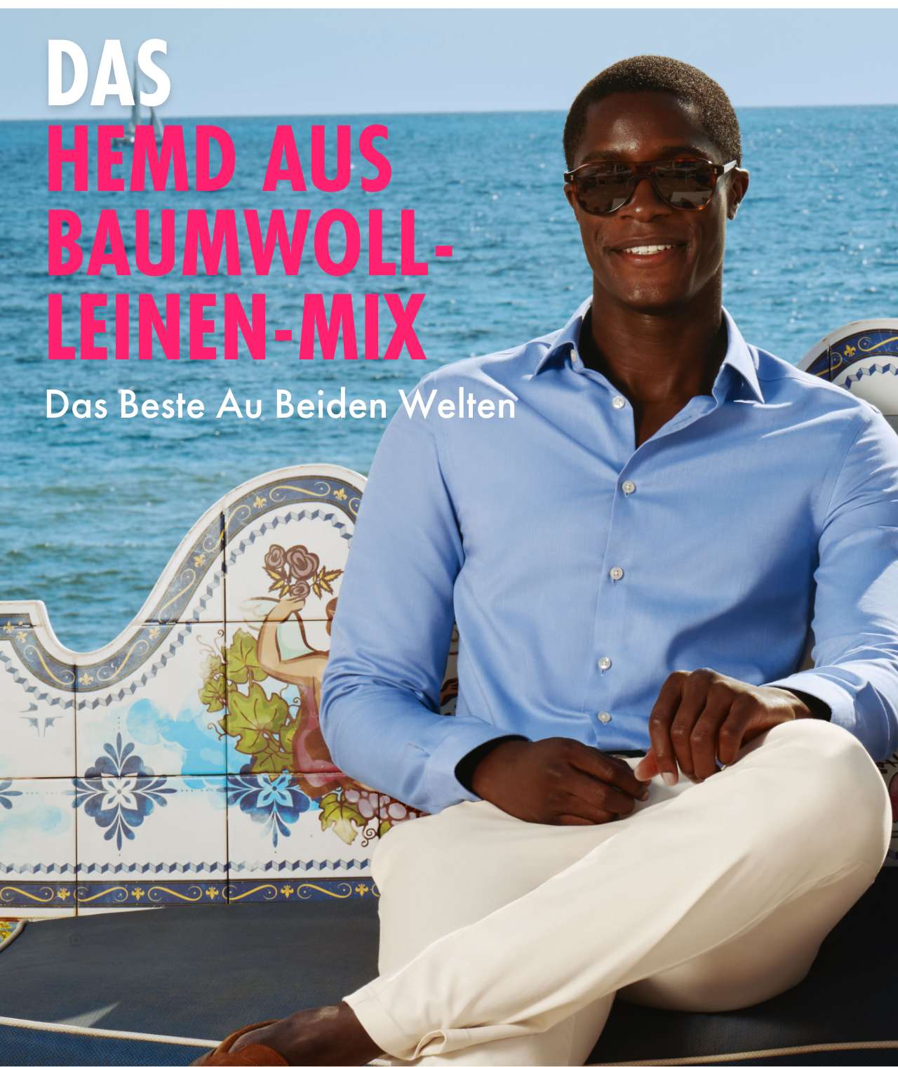 DAS HEMD AUS BAUMWOLL-LEINEN-MIX