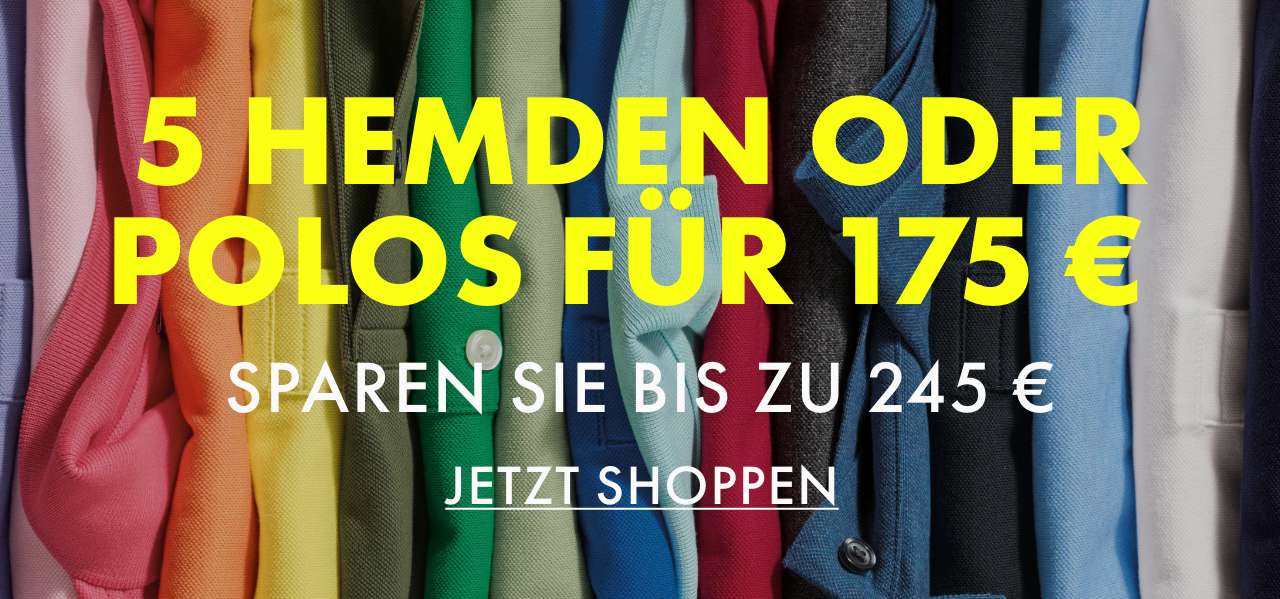 Ab SOFORT | 5 Hemden für 175 €!