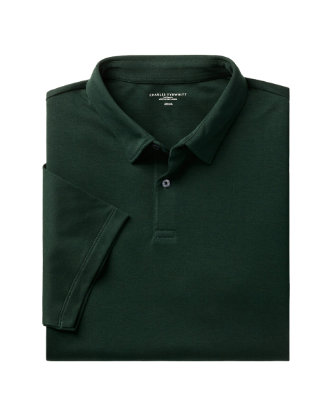 Smart Pique Polo - Dark Green