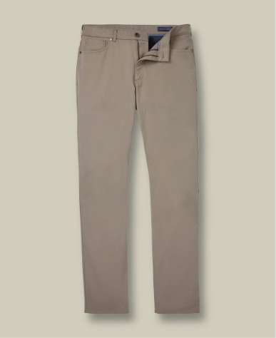 Vorgewaschene Chino - Taupe
