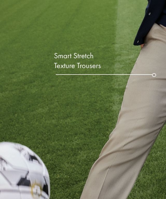 Smart Stretch Texture Trousers