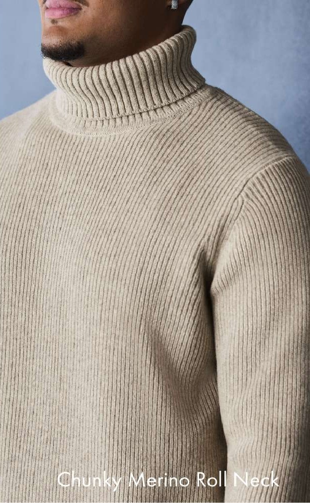 CHUNKY MERINO ROLL NECK