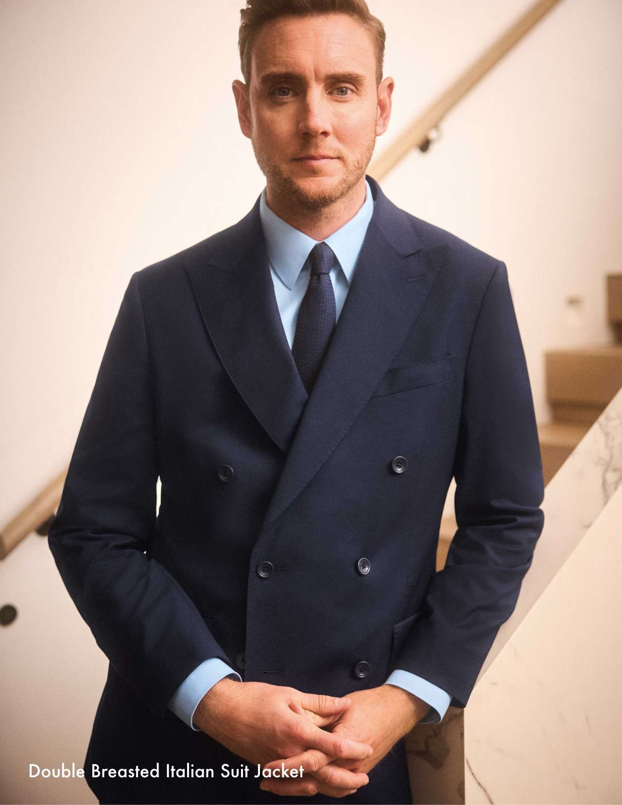 Double Breasted Italian Suit Jacket